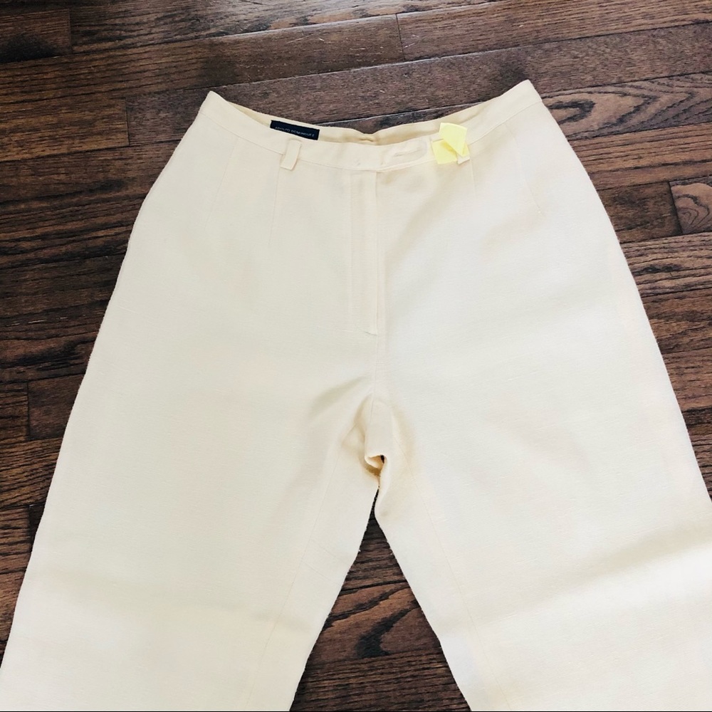 Adolfo Dominguez cream linen Pantsuit sz 10-L - Picture 3 of 8